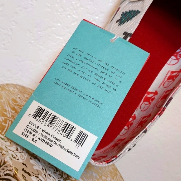 Womens Toms Belmont Christmas Holiday Casual Flat Slip-Ons - Picture 9 of 10